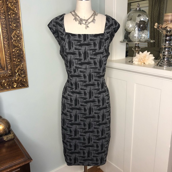 Calvin Klein Dresses & Skirts - Calvin Klein Black & Gray Sheath Dress